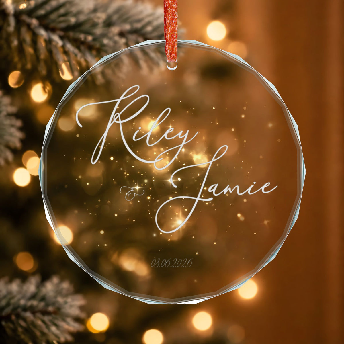 Signature Crystal Christmas Ornament