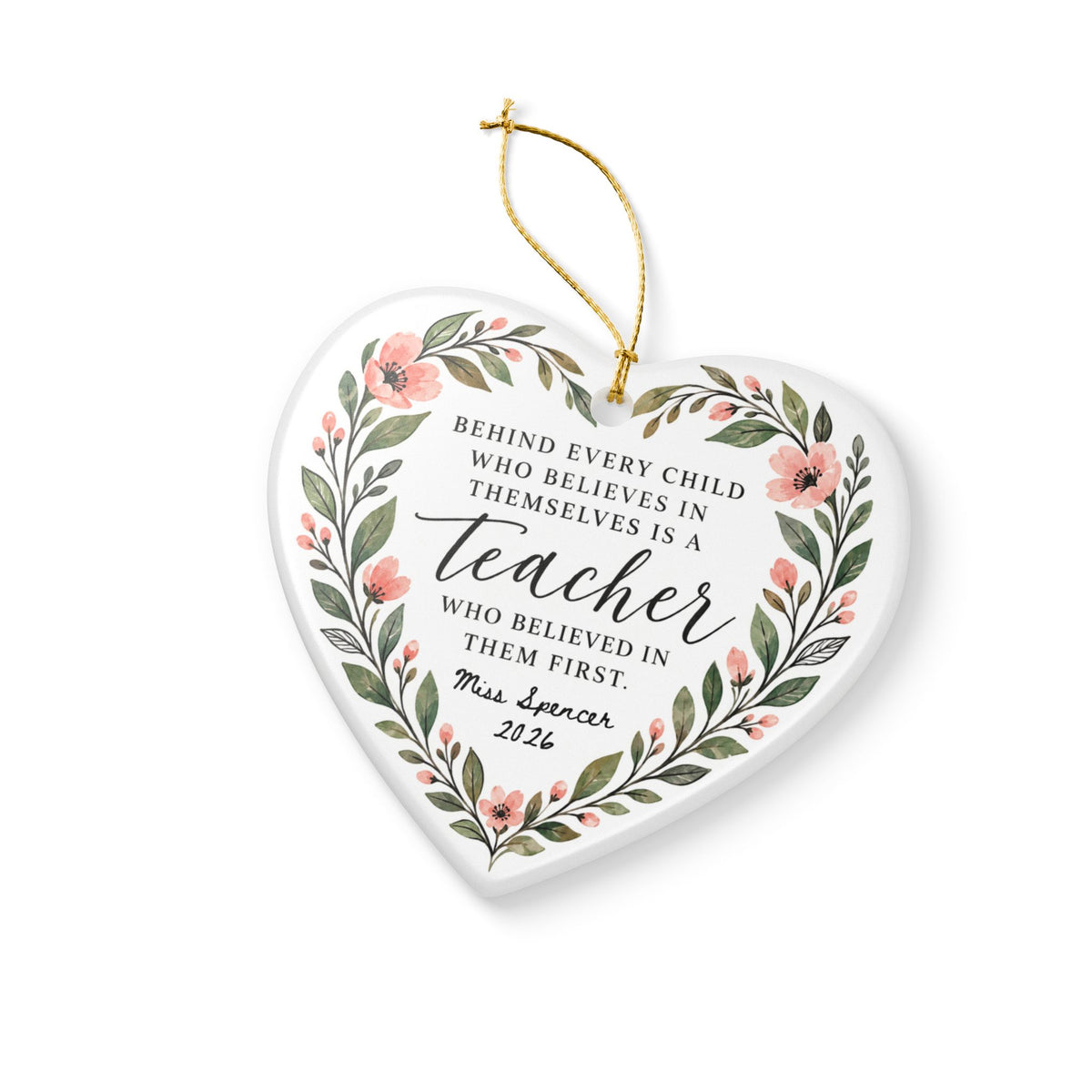 Heritage Single-Sided Ceramic Ornament