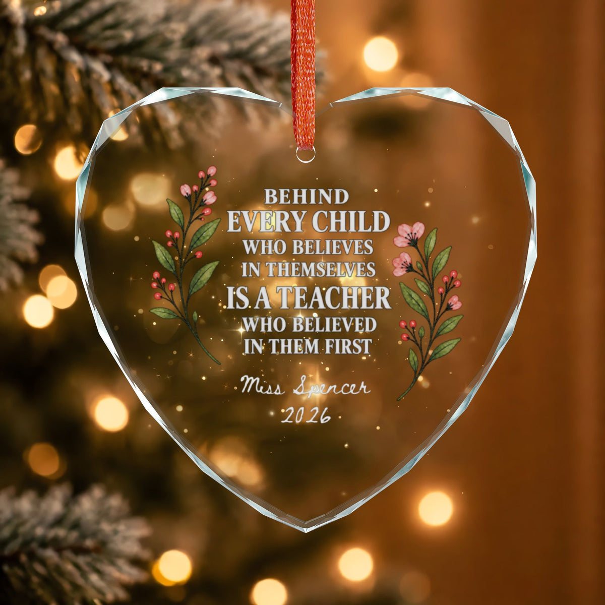 Signature Crystal Christmas Ornament