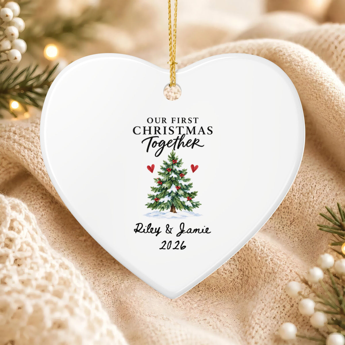 Heritage Single-Sided Ceramic Ornament