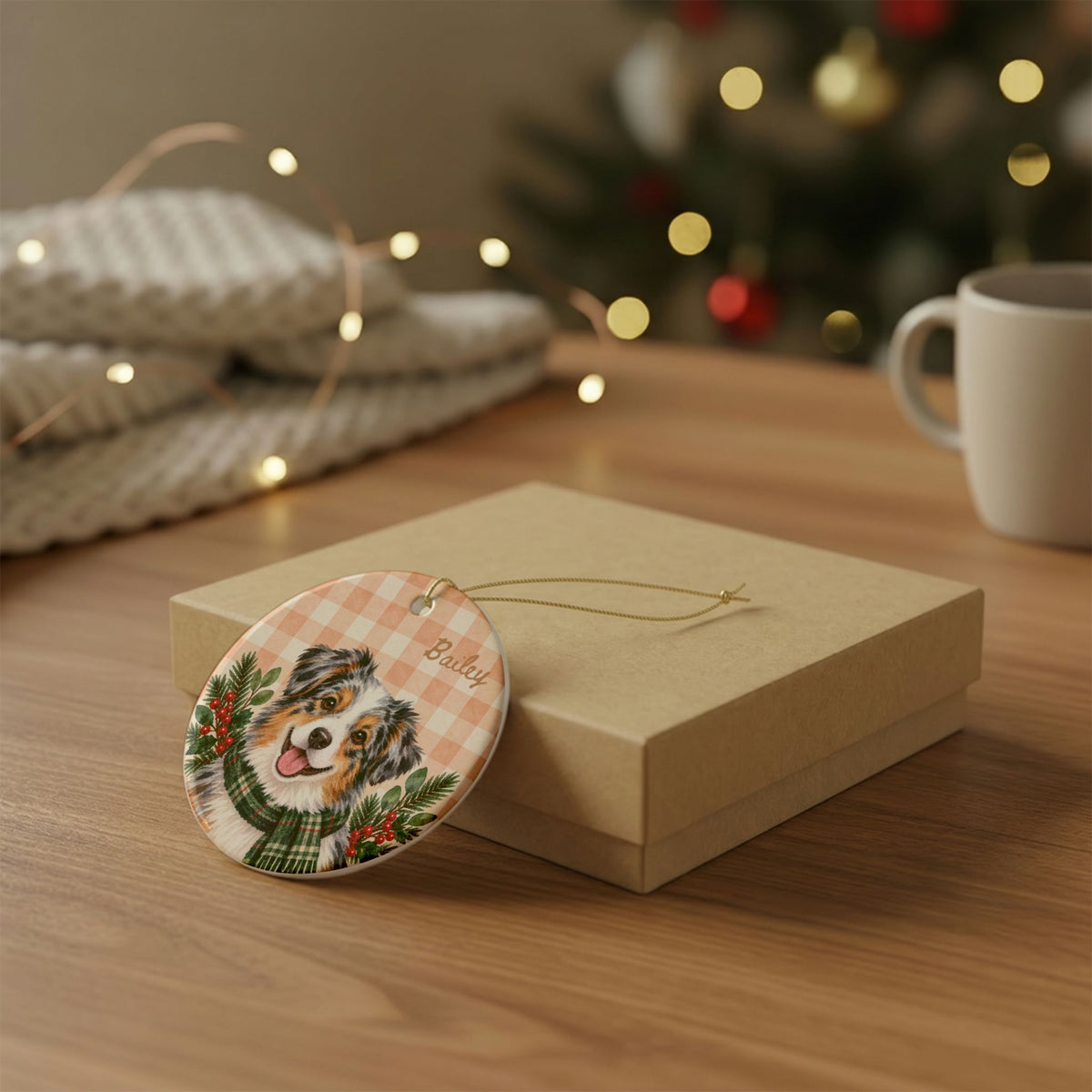 Copy of Personalized Pet Christmas Ceramic Ornament Dog & Cat Keepsake