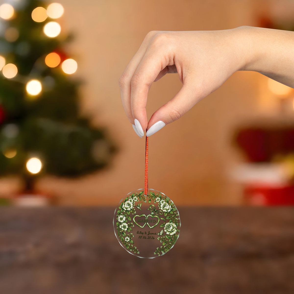 Signature Crystal Christmas Ornament
