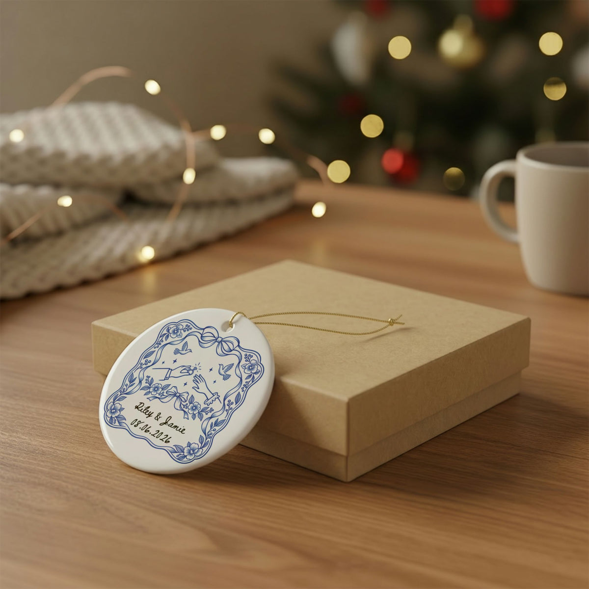 Heritage Single-Sided Ceramic Ornament