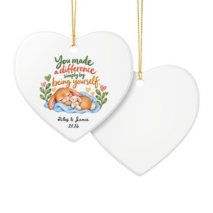 Heritage Single-Sided Ceramic Ornament