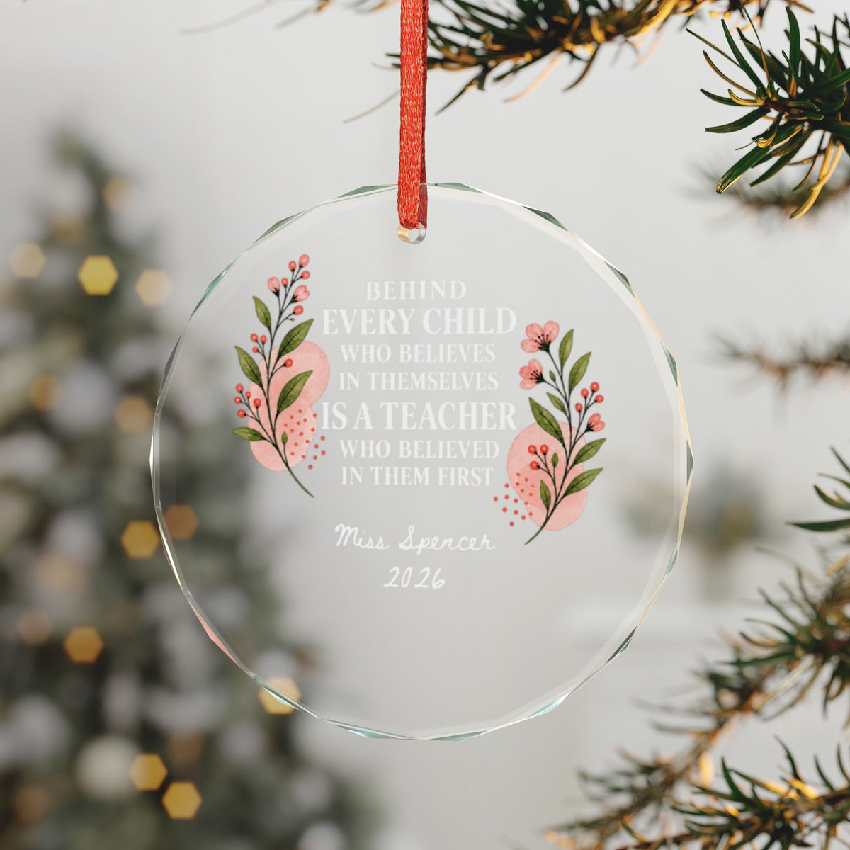 Signature Crystal Christmas Ornament