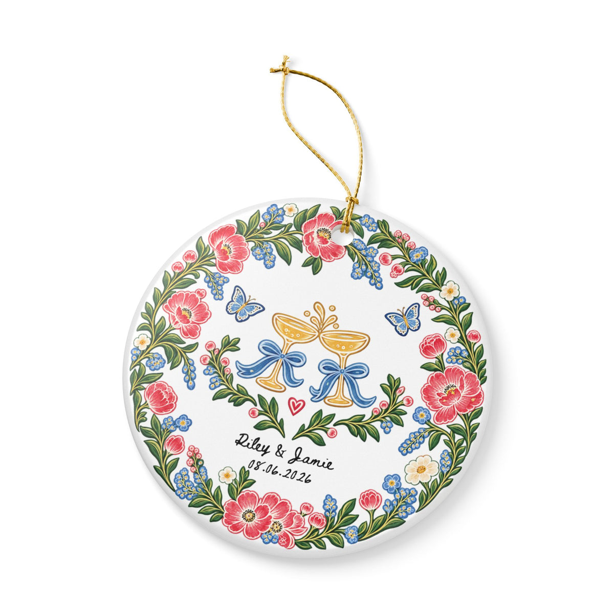 Heritage Single-Sided Ceramic Ornament