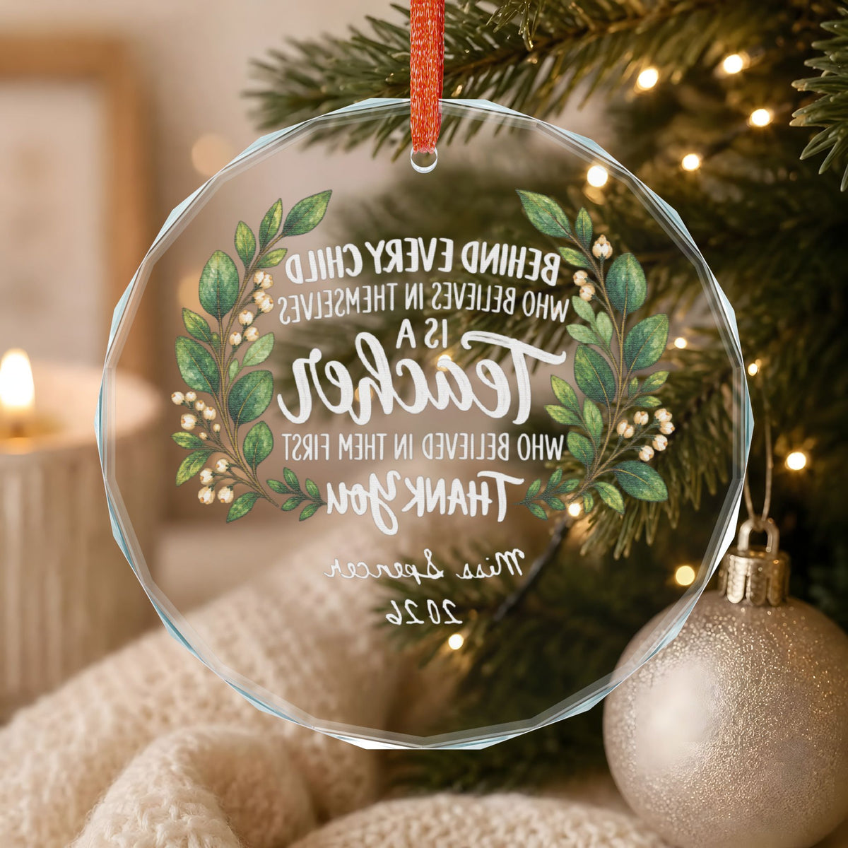 Signature Crystal Christmas Ornament
