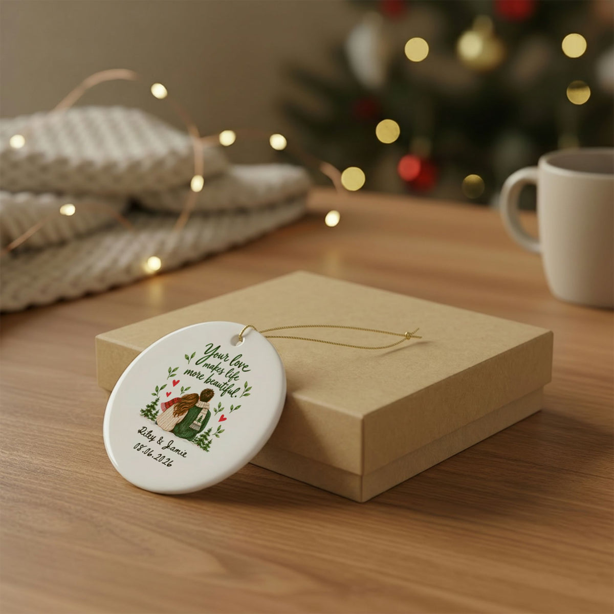 Heritage Single-Sided Ceramic Ornament
