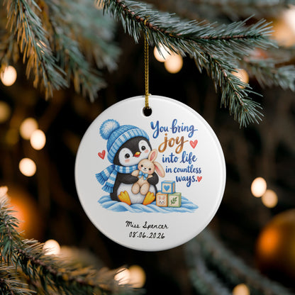 Heritage Single-Sided Ceramic Ornament