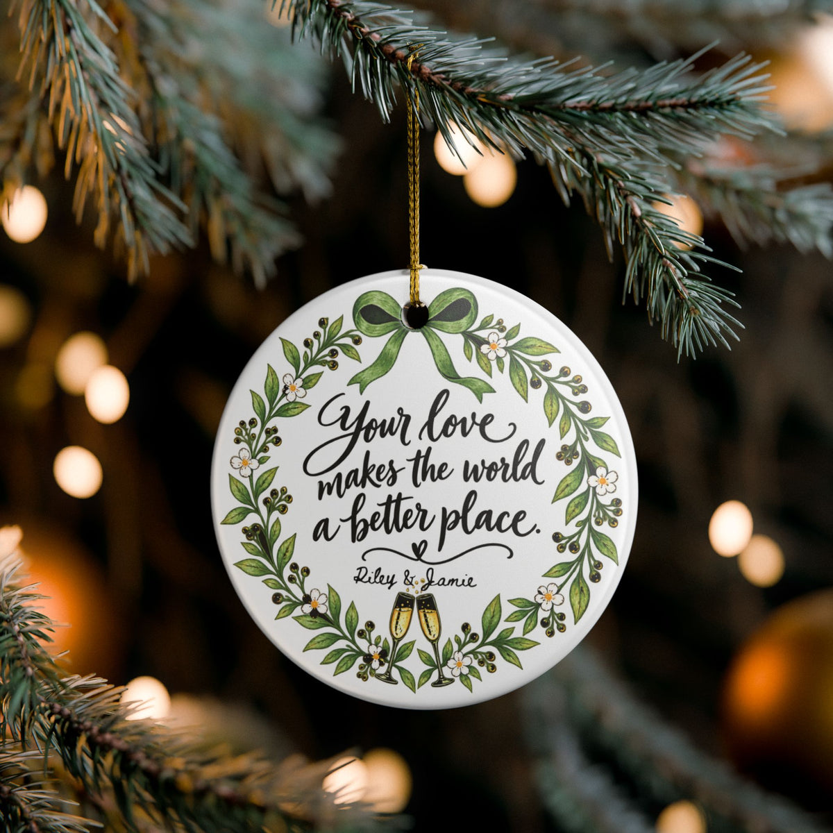 Heritage Single-Sided Ceramic Ornament