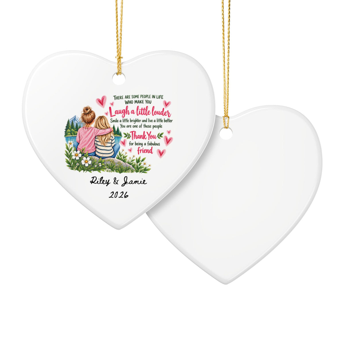 Heritage Single-Sided Ceramic Ornament