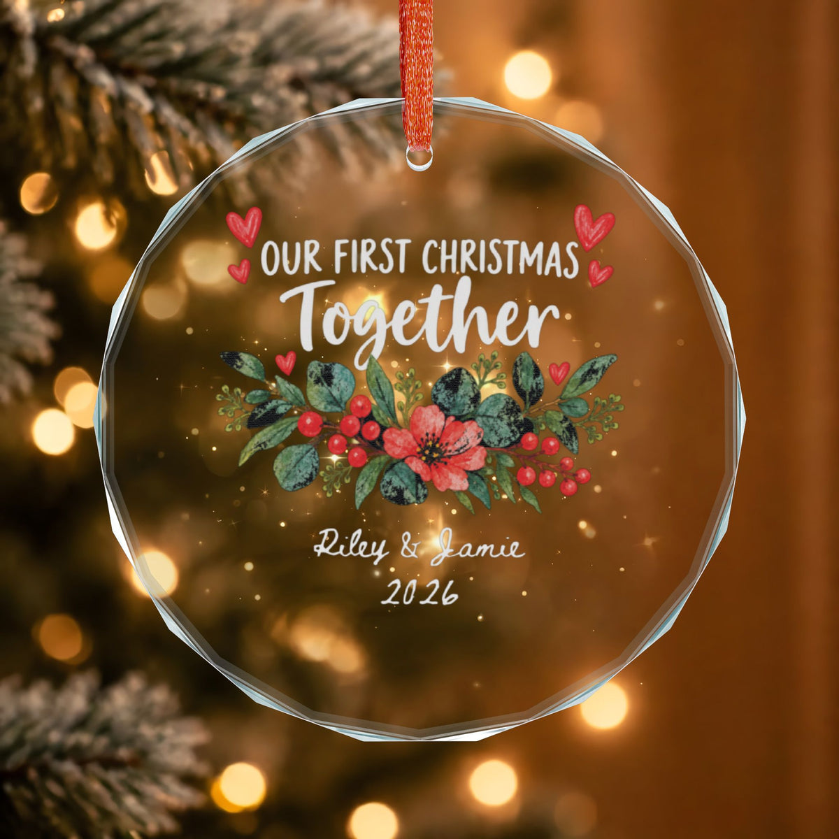 Signature Crystal Christmas Ornament