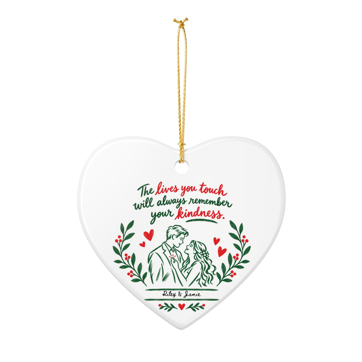 Heritage Single-Sided Ceramic Ornament