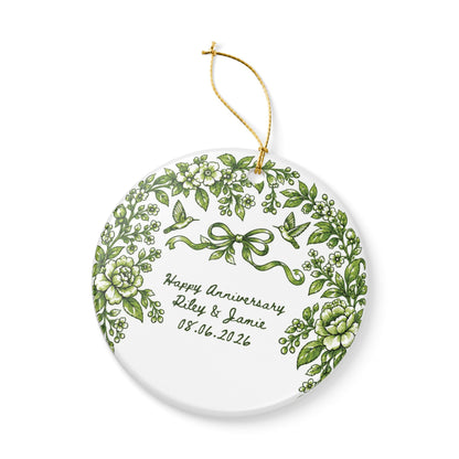 Heritage Single-Sided Ceramic Ornament