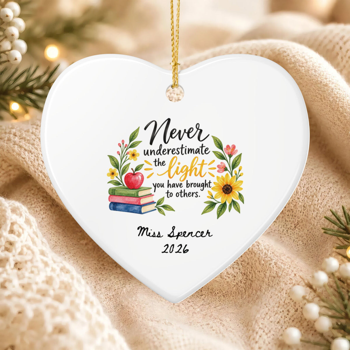 Heritage Single-Sided Ceramic Ornament