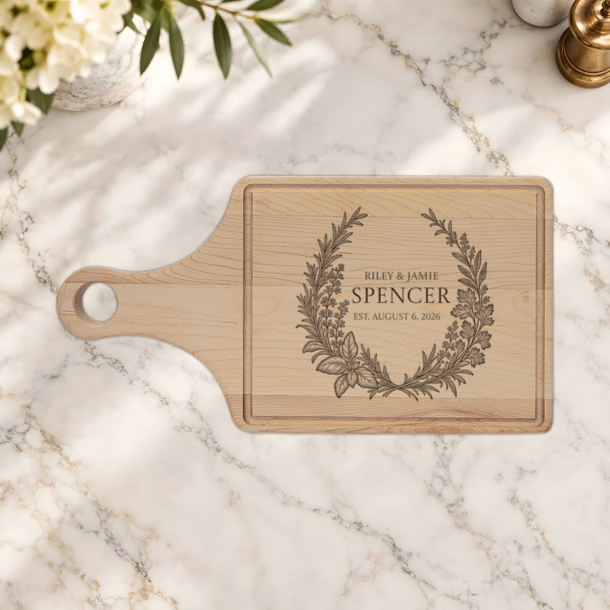 Atelier Engraved Personalized Wooden Cutting Board