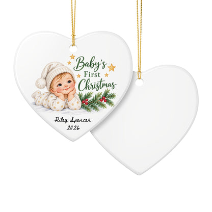 Heritage Single-Sided Ceramic Ornament