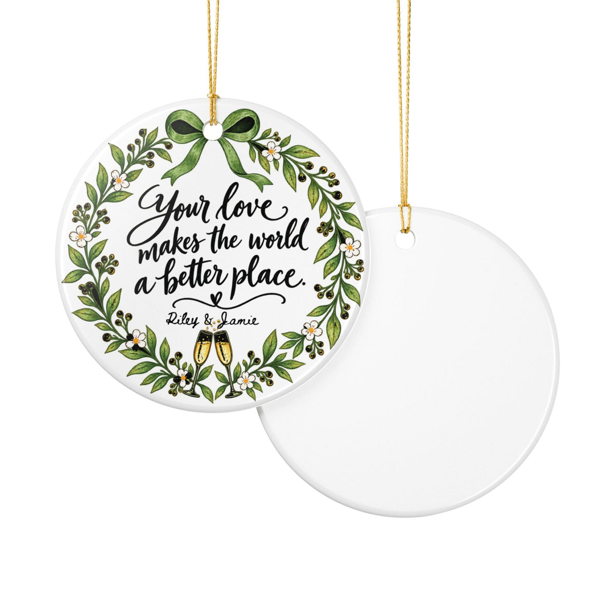 Heritage Single-Sided Ceramic Ornament