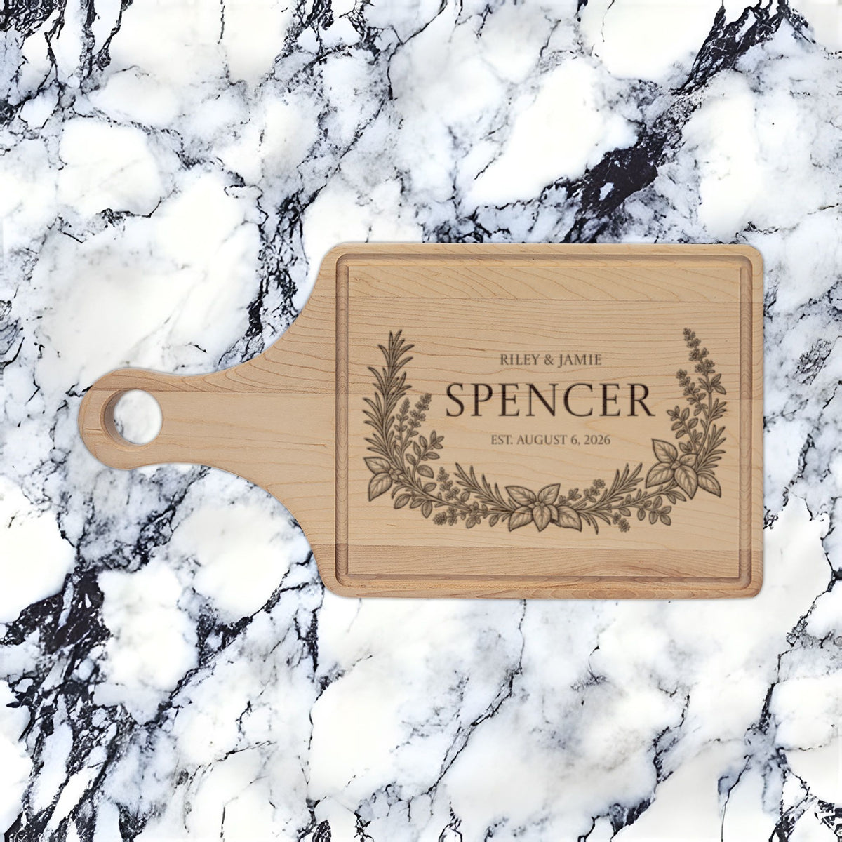 Atelier Engraved Personalized Wooden Cutting Board