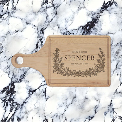 Atelier Engraved Personalized Wooden Cutting Board