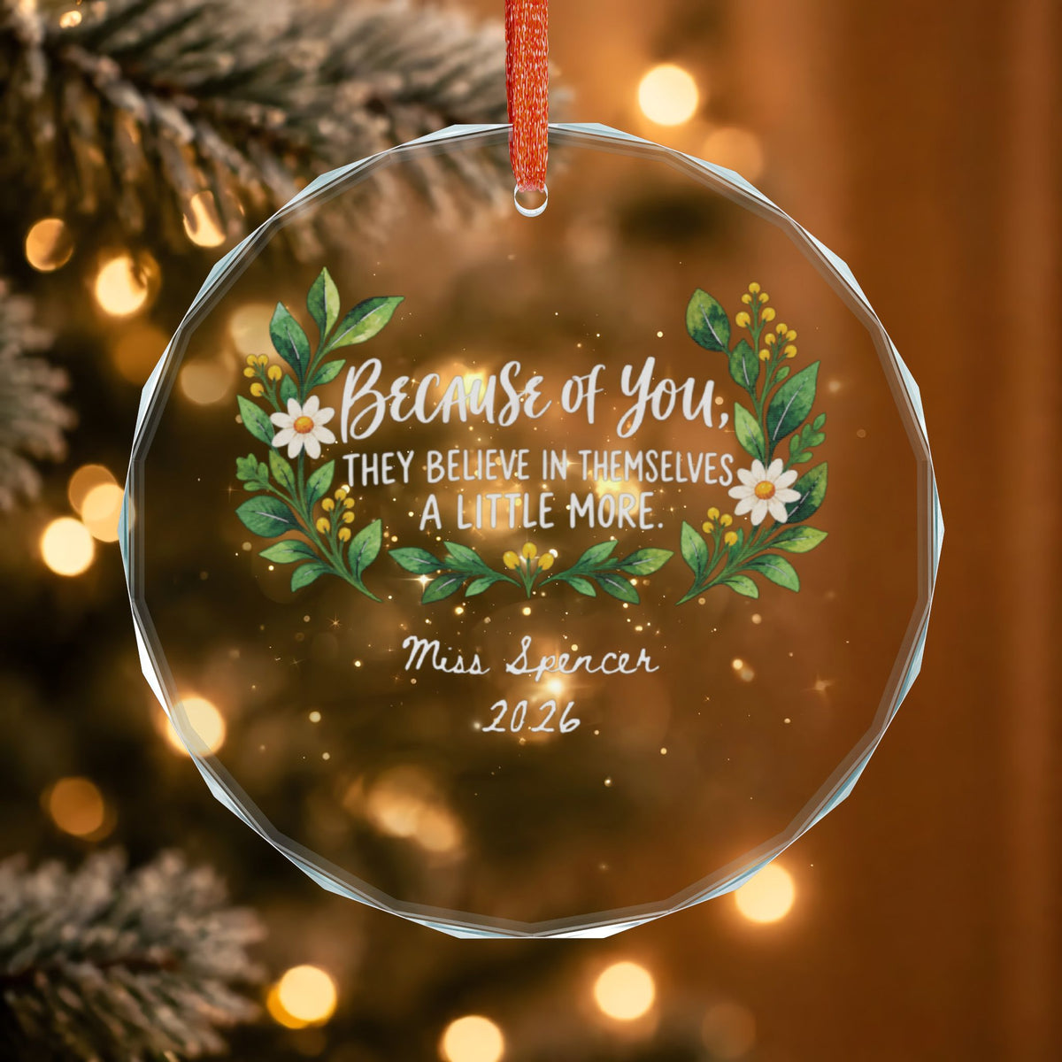 Signature Crystal Christmas Ornament
