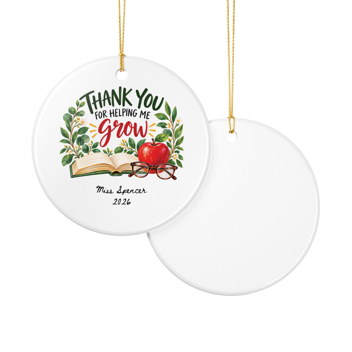 Heritage Single-Sided Ceramic Ornament