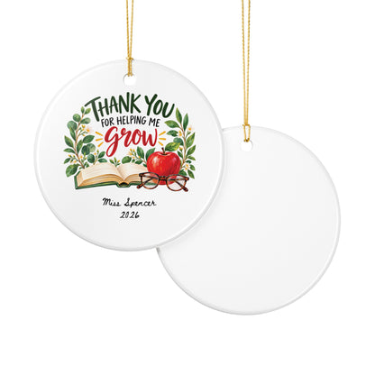 Heritage Single-Sided Ceramic Ornament