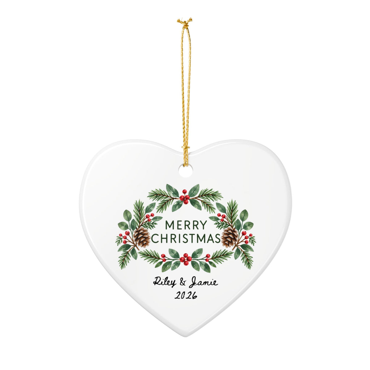 Heritage Single-Sided Ceramic Ornament