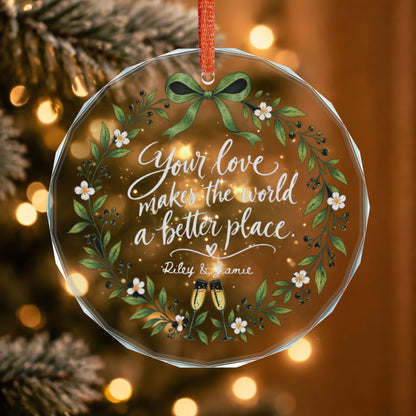 Signature Crystal Christmas Ornament