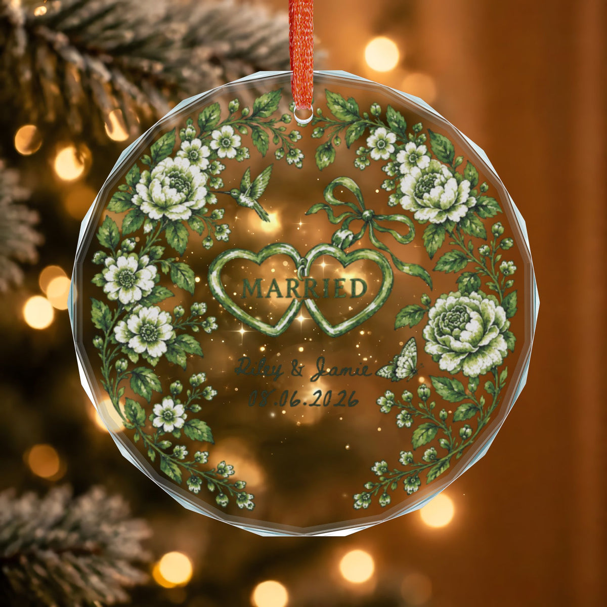 Signature Crystal Christmas Ornament
