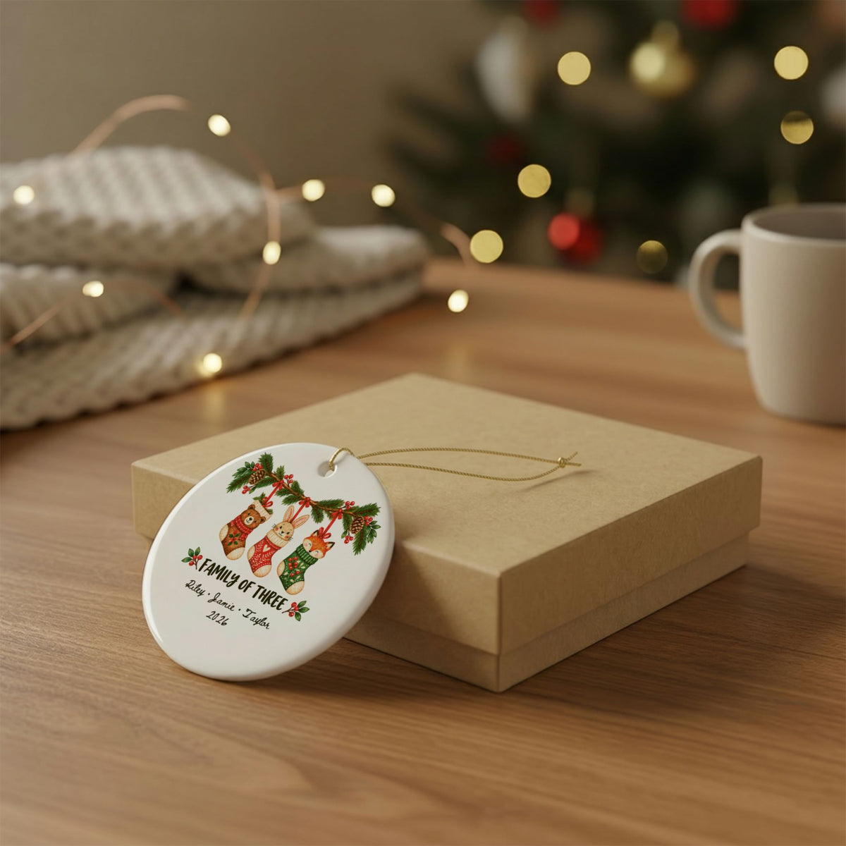 Heritage Single-Sided Ceramic Ornament