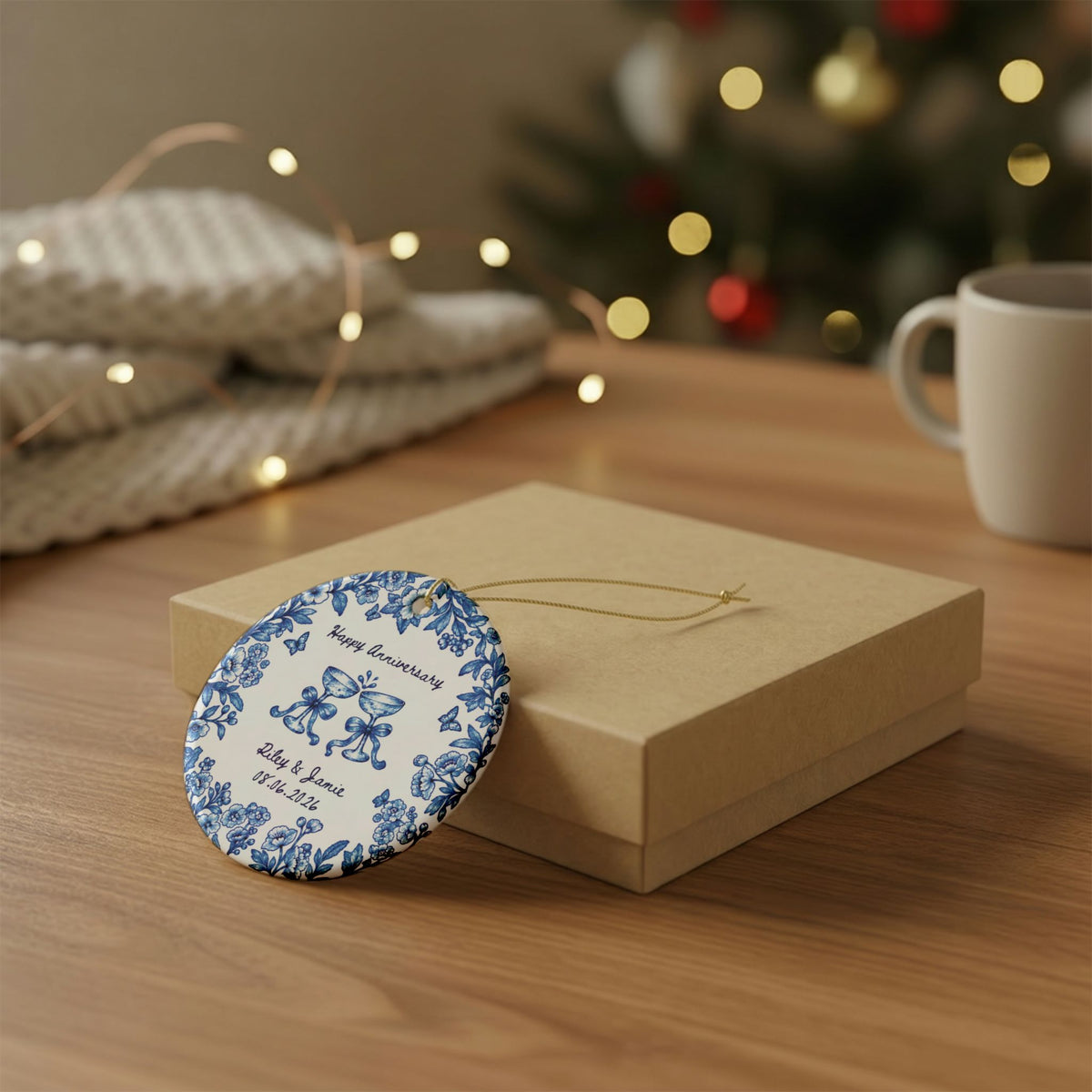 Heritage Single-Sided Ceramic Ornament