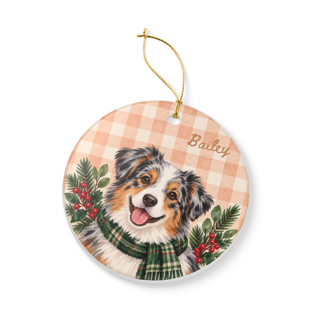 Copy of Personalized Pet Christmas Ceramic Ornament Dog & Cat Keepsake