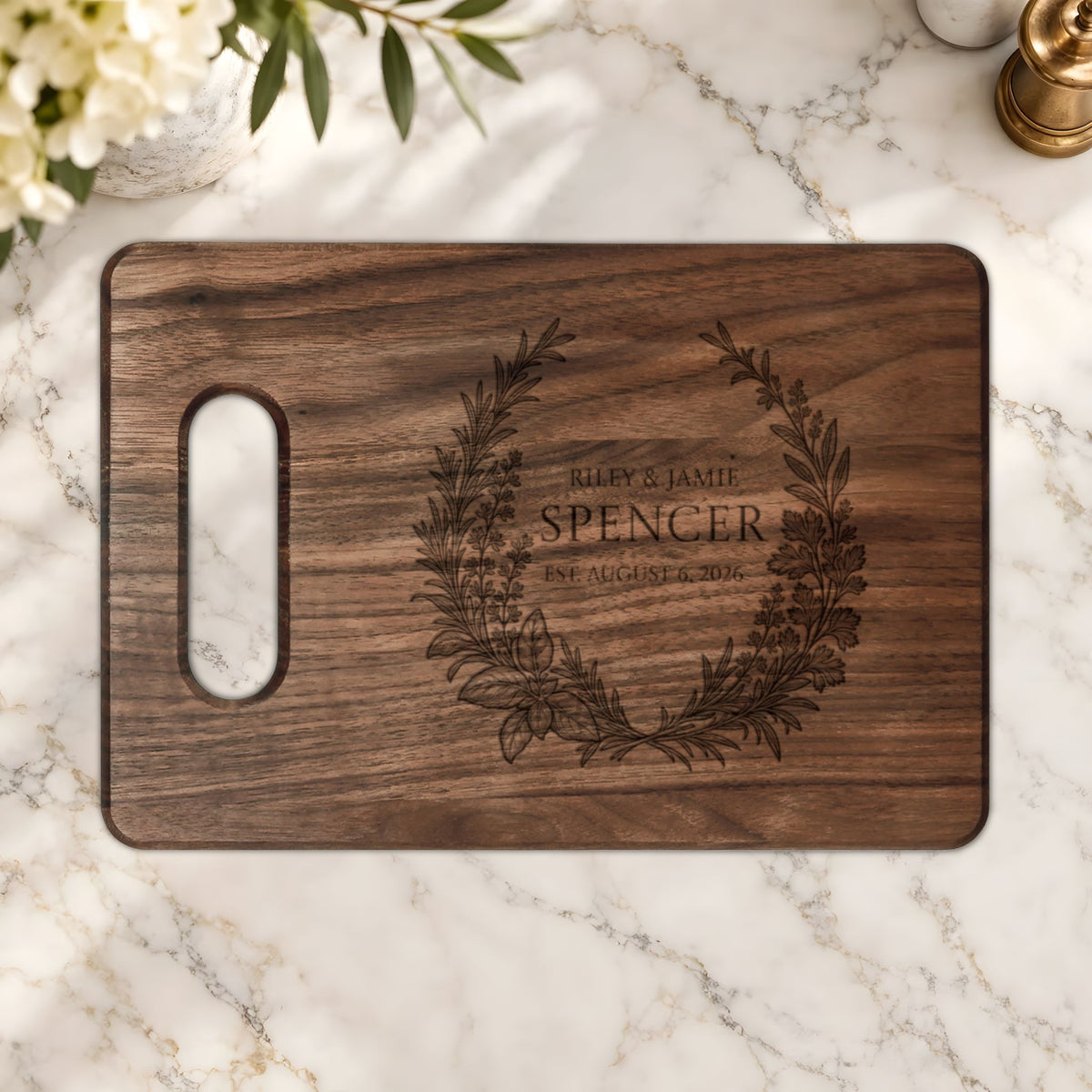 Atelier Engraved Personalized Wooden Cutting Board