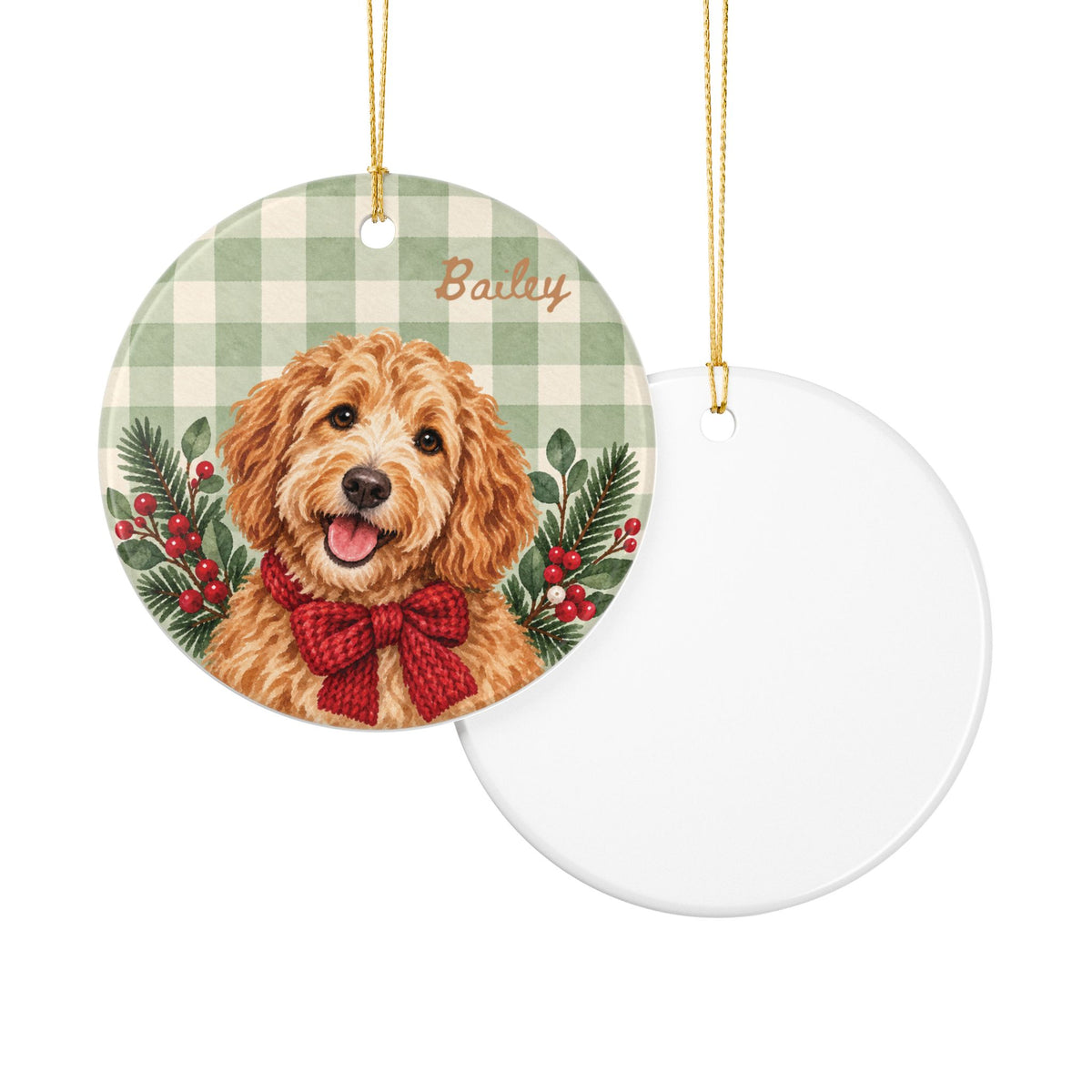 Copy of Personalized Pet Christmas Ceramic Ornament Dog & Cat Keepsake