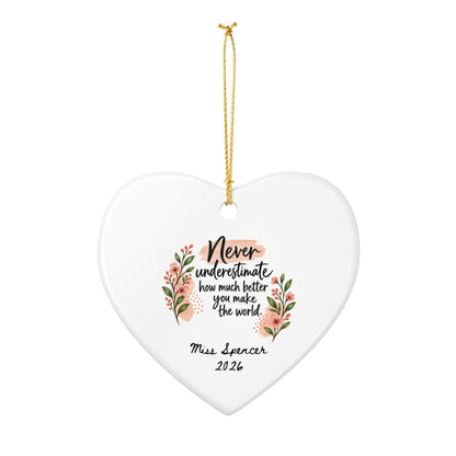 Heritage Single-Sided Ceramic Ornament