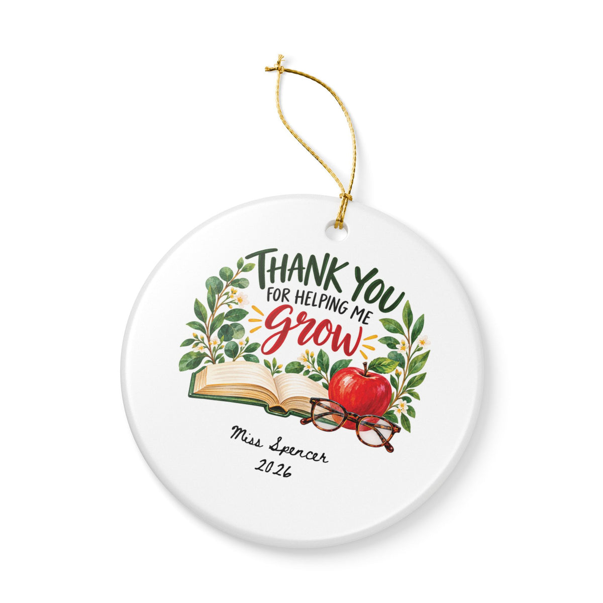 Heritage Single-Sided Ceramic Ornament