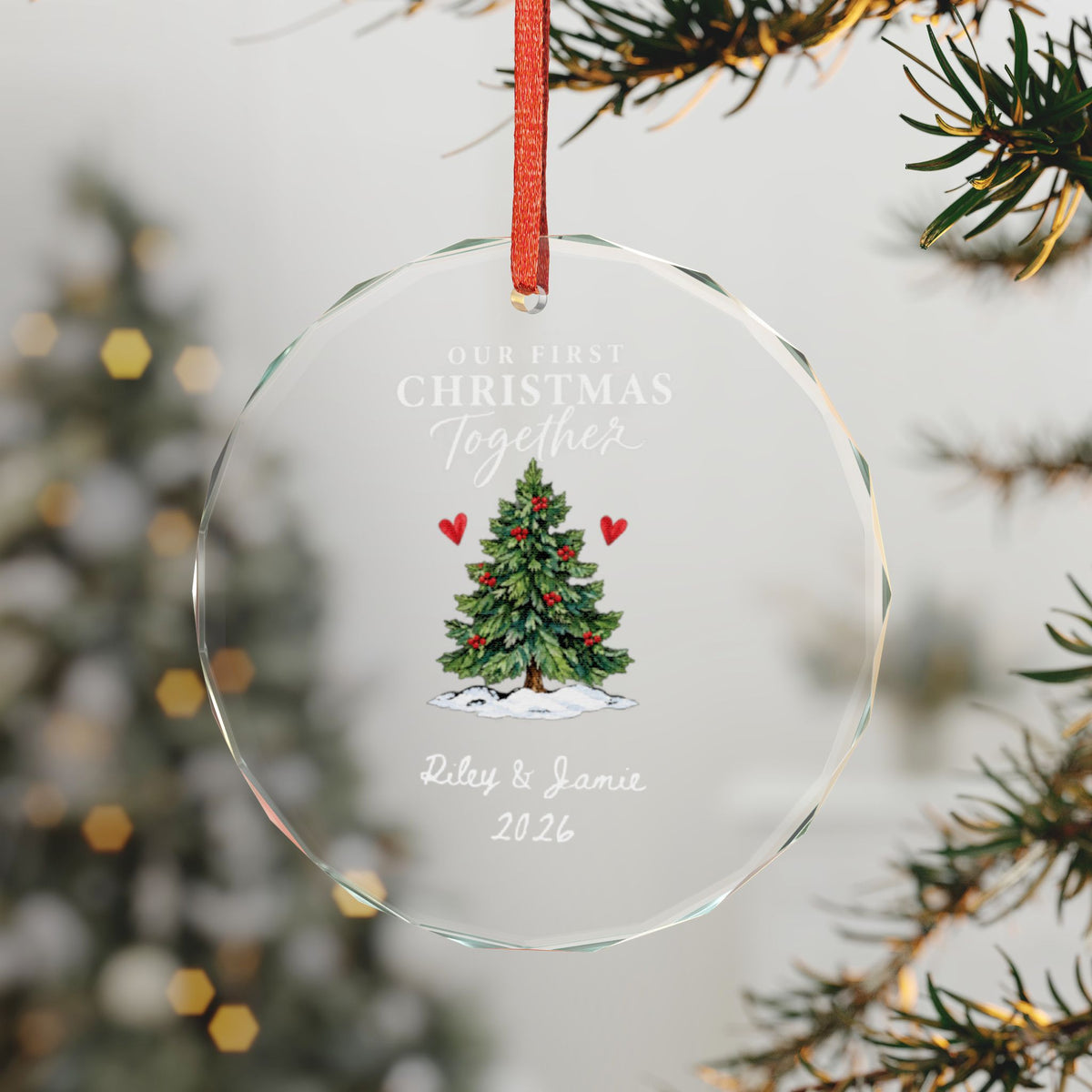 Signature Crystal Christmas Ornament