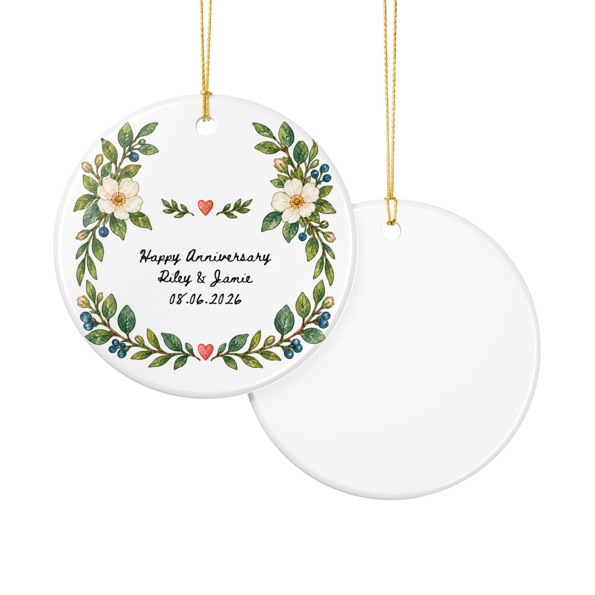 Heritage Single-Sided Ceramic Ornament