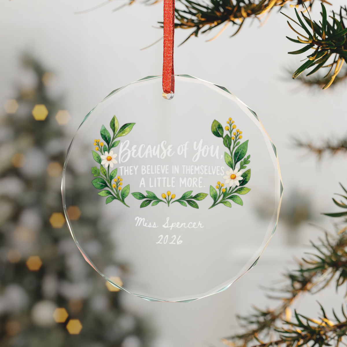 Signature Crystal Christmas Ornament