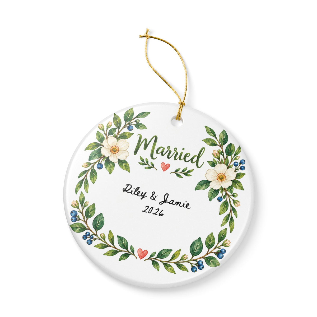 Heritage Single-Sided Ceramic Ornament