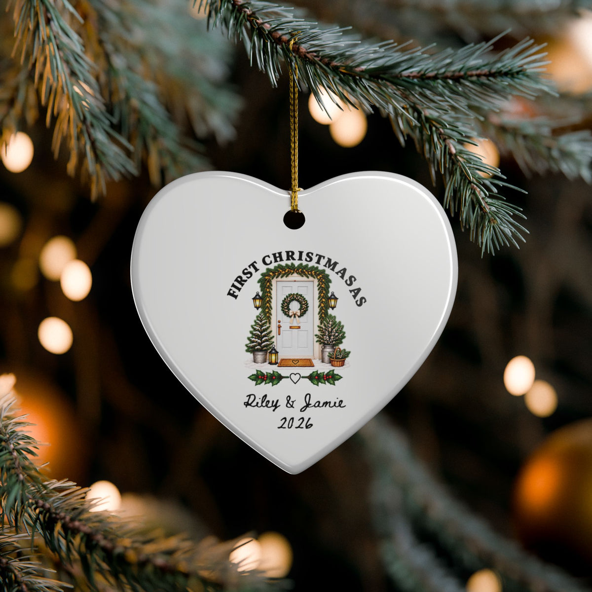 Heritage Single-Sided Ceramic Ornament