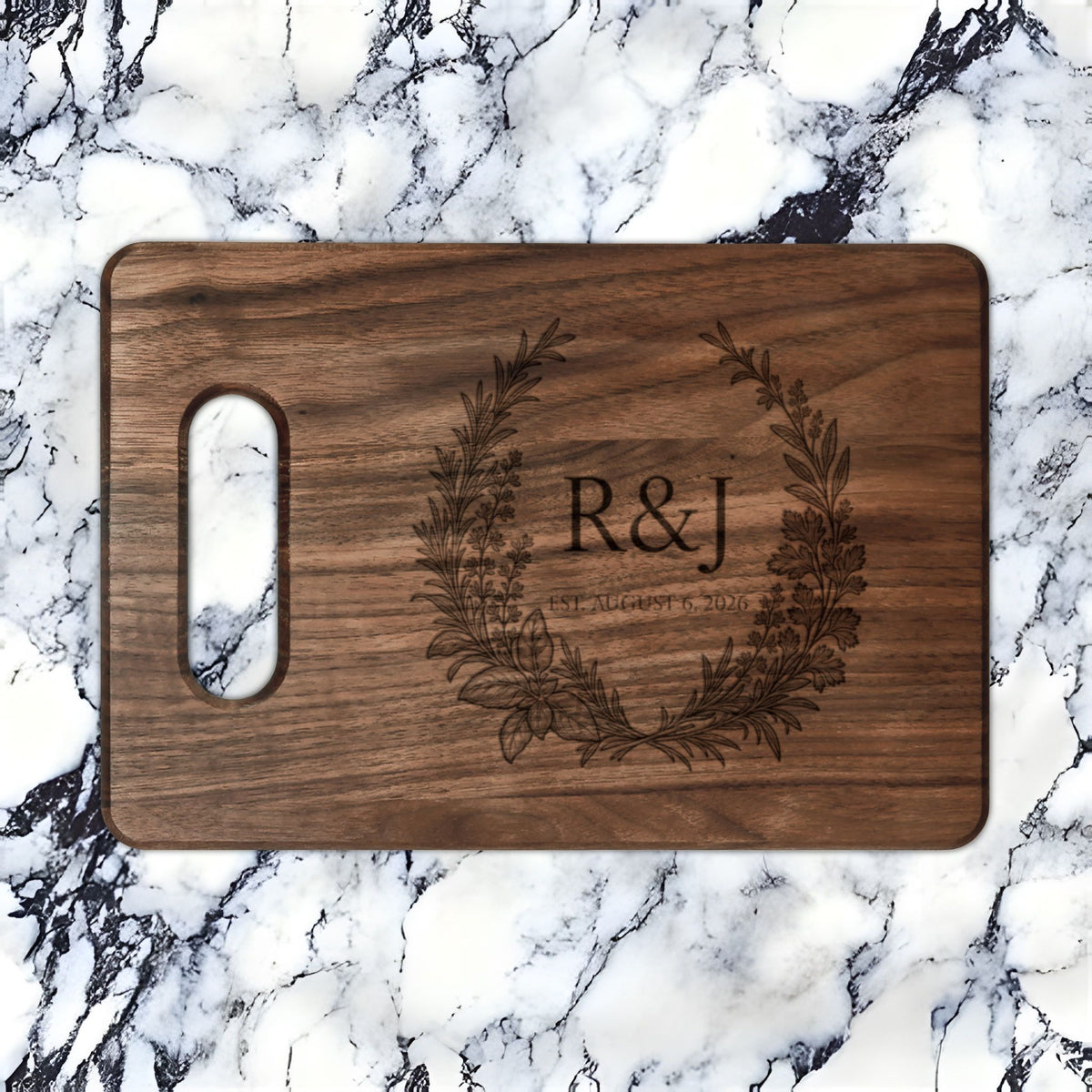 Atelier Engraved Personalized Wooden Cutting Board