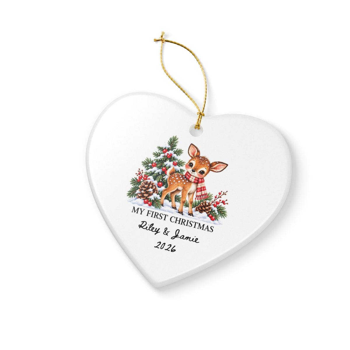 Heritage Single-Sided Ceramic Ornament