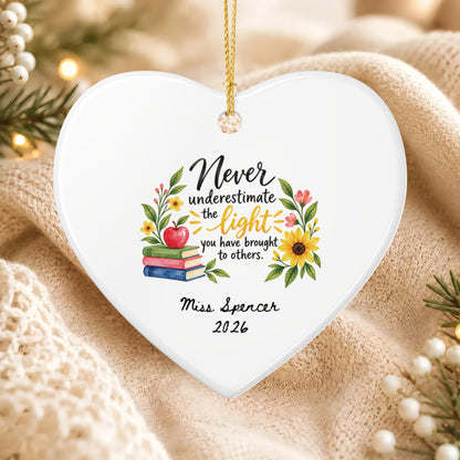 Heritage Single-Sided Ceramic Ornament
