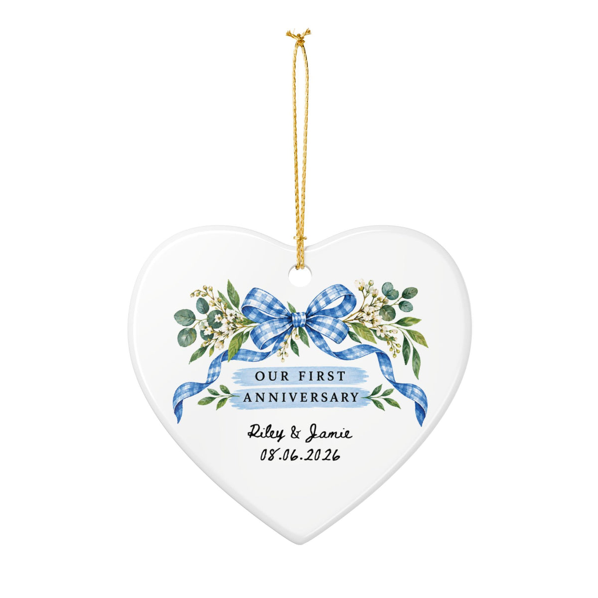 Heritage Single-Sided Ceramic Ornament