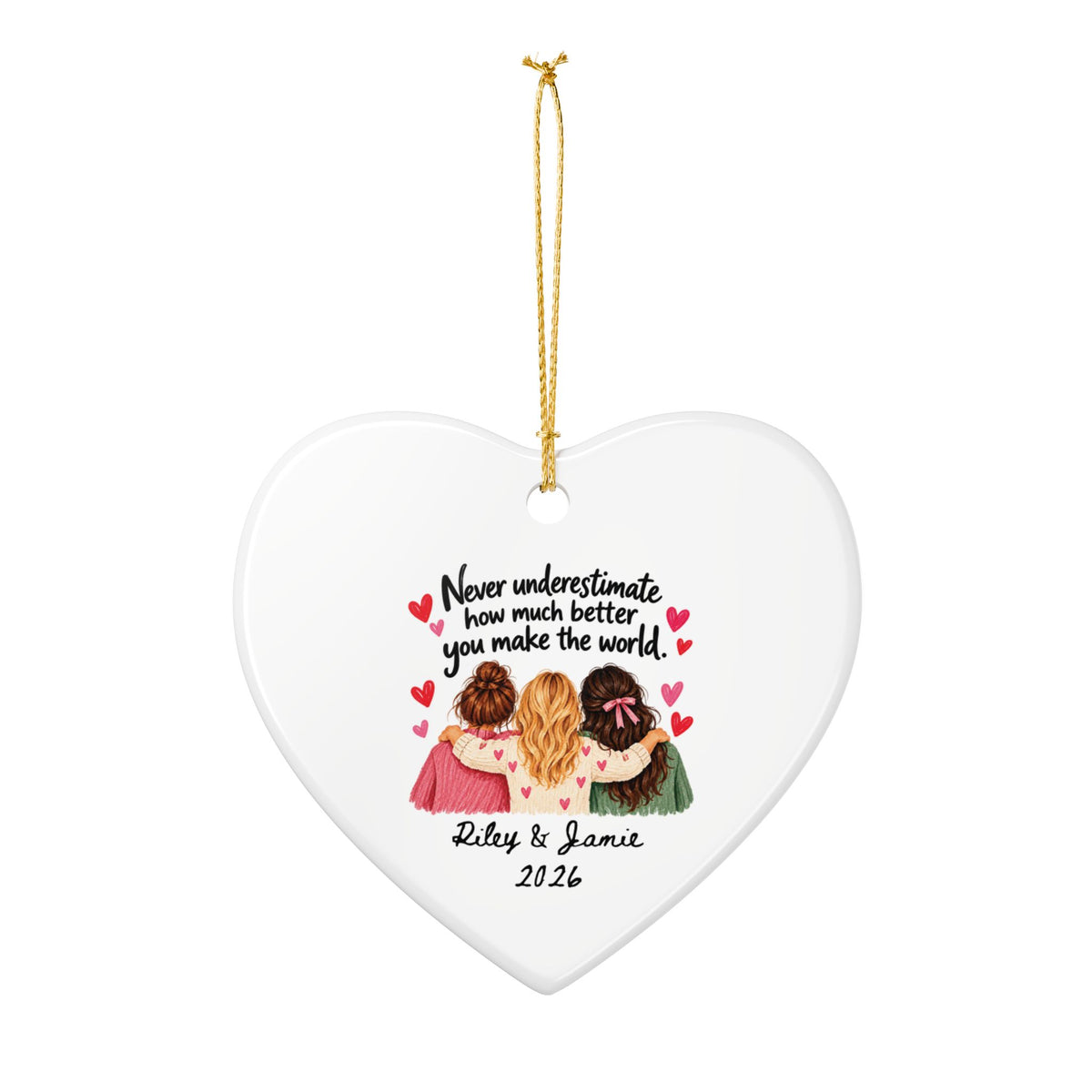 Heritage Single-Sided Ceramic Ornament