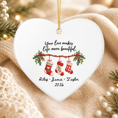 Heritage Single-Sided Ceramic Ornament