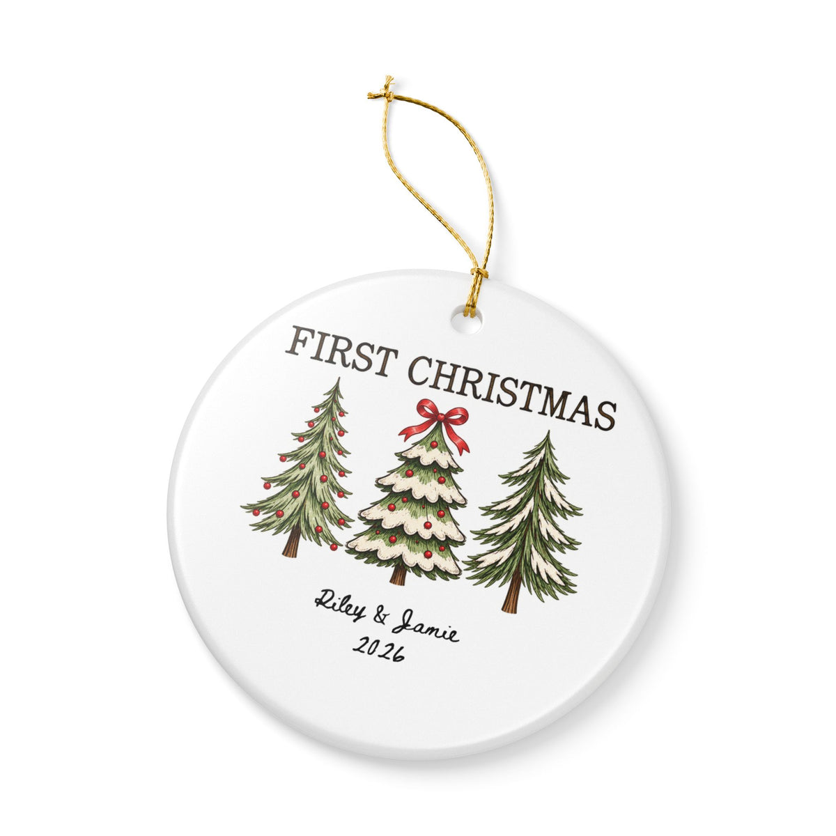 Heritage Single-Sided Ceramic Ornament