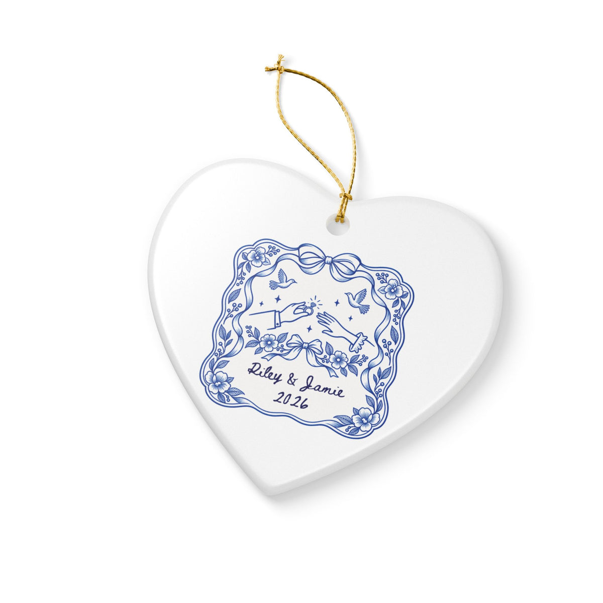 Heritage Single-Sided Ceramic Ornament
